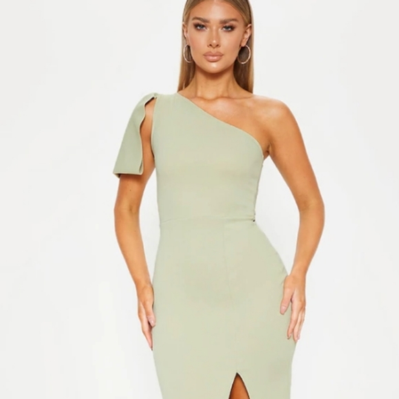 New with Tags Pretty Little Things One Shoulder Bodycon Dress size 2 - Picture 4 of 12